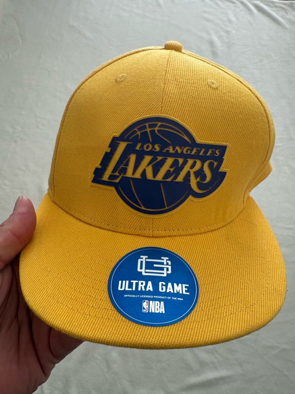 Los Angeles Lakers Gold Flat Bill Hat